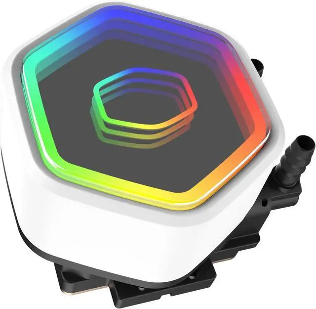 Alt view image 4 of 6 - Cooler Master MasterLiquid 240L Core II ARGB CPU AIO Liquid Cooler (White) (MLW-D24M-A18PA-RW)
