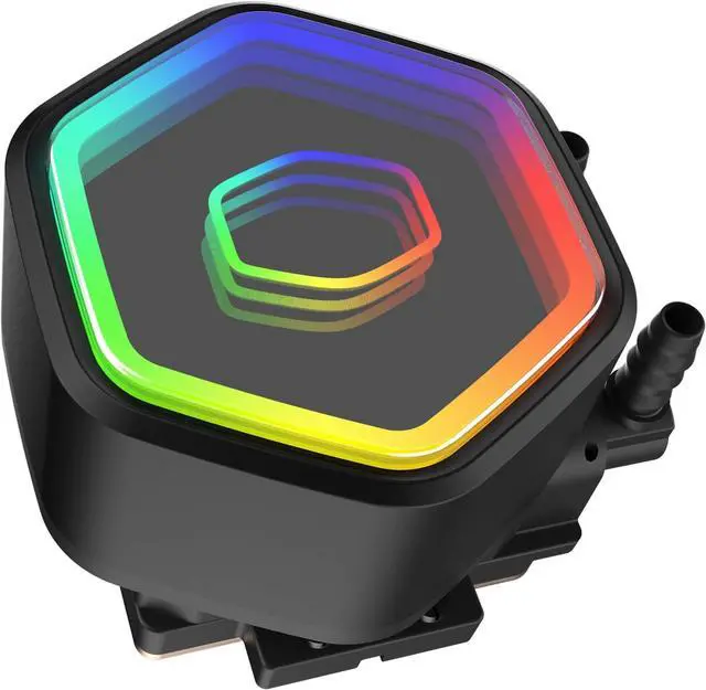 Alt view image 3 of 8 - Cooler Master MasterLiquid 360 Core II ARGB CPU AIO Liquid Cooler (Black) (MLW-D36M-A18PA-R1)
