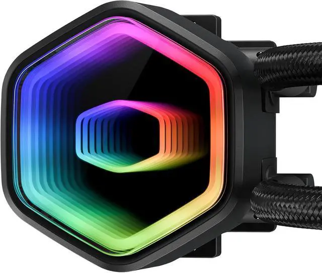 Alt view image 5 of 8 - Cooler Master MasterLiquid 360 Core II ARGB CPU AIO Liquid Cooler (Black) (MLW-D36M-A18PA-R1)