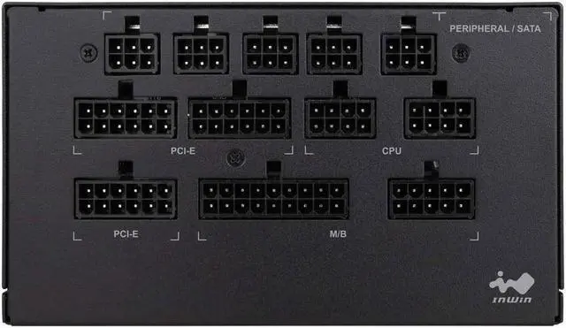 Alt view image 5 of 6 - InWin CB 1050W Classic Basic Series 1050 Watt Fully Modular Power Supply 80+ Platinum Certified Black