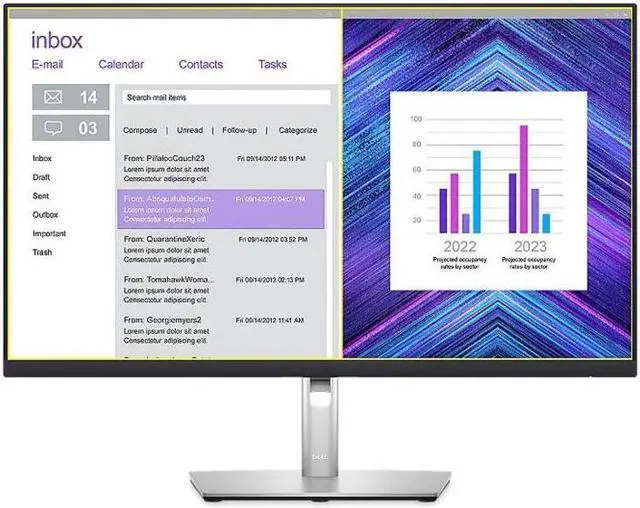 Alt view image 7 of 8 - Dell 27" 60 Hz IPS Monitor 8 ms (normal); 5 ms (fast) 3840 x 2160 (4K) HDMI, DisplayPort, USB P2723QE