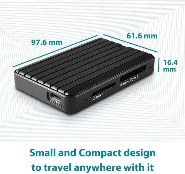 Alt view image 6 of 6 - Vantec USB 3.2 Gen2x1 CFexpress Type B And SD 4.0 UHS-II Dual LUN Card Reader