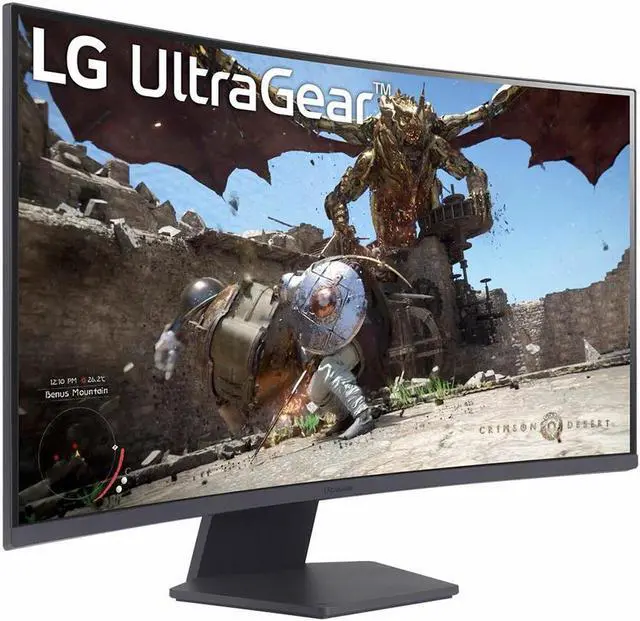 Alt view image 4 of 7 - LG Ultragear™ 32GS60QX - 32” Ultragear™ 1000R Curved Gaming Monitor | QHD, 1ms (GtG), 180Hz / 32-inch QHD (2560x1440) 1000R Curved Display / 180Hz Refresh Rate / HDR10 / AMD FreeSync™