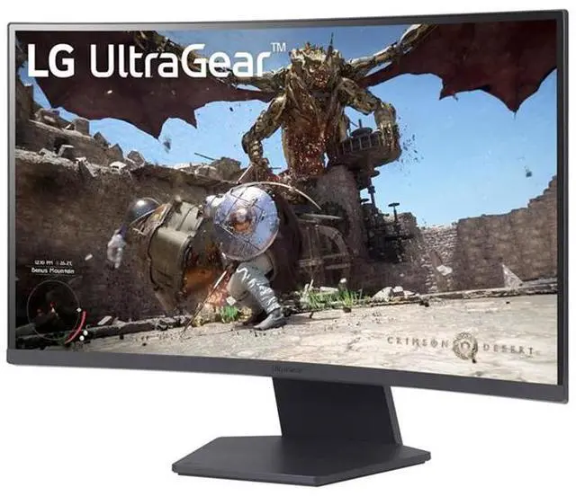 Alt view image 2 of 5 - Open_Box - LG Ultragear 27" QHD (2560x1440) Curved Gaming Monitor,180Hz 1ms 1000R AMD FreeSync Monitor with HDR10,Black, 27GS60QX-B