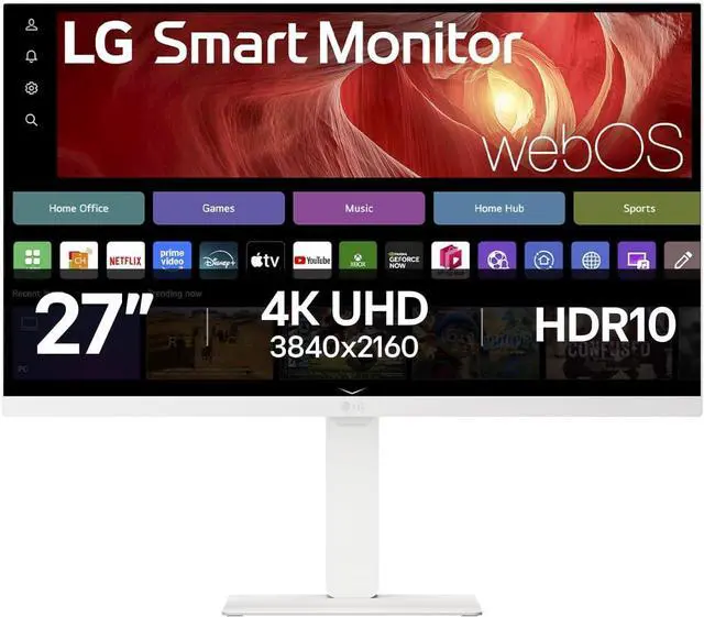 Main image of LG 27 inch 4K UHD webOS Smart Monitor with USB Type-C PD 65W 27U730SA-W