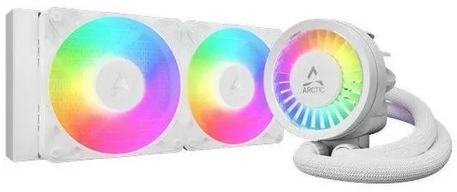 Main image of Arctic Liquid Freezer III Pro 240 A-RGB AIO CPU Water Cooler (Intel & AMD), New Silent & Powerful VRM Fan, Improved Radiator, Efficient PWM Pump - WHITE (ACFRE00186A)