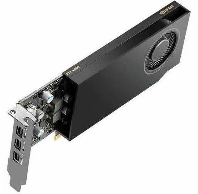 Alt view image 4 of 8 - NVIDIA RTX A1000 Low Profile Graphics card 8GB GDDR6 PCI4.0 x8 4x Mini DisplayPort - RETAIL BOXED-ATX I/O bracket attach