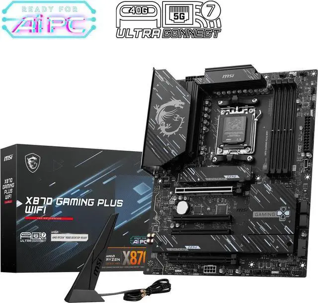 Main image of Factory_New - MSI X870 GAMING PLUS WIFI AM5 AMD X870 ATX Motherboard
