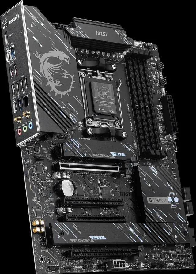 Alt view image 5 of 7 - Factory_New - MSI X870 GAMING PLUS WIFI AM5 AMD X870 ATX Motherboard
