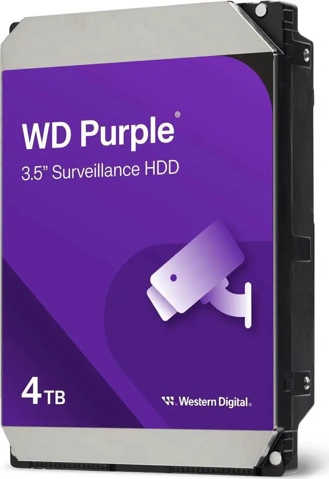 Alt view image 2 of 3 - Recertified - WD WD43PURZ 4TB WD Purple Surveillance Internal Hard Drive HDD - SATA 6 Gb/s, 256 MB Cache, 3.5" - WD43URZ