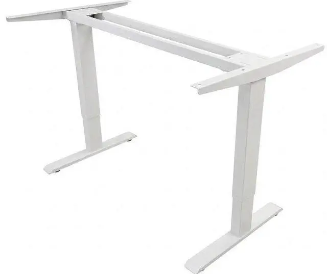 Main image of Aero Electric Height Adjustable Ergonomic Sit-Stand Desk Frame with Memory Controller, Cup Holder & Headphone Hook - White