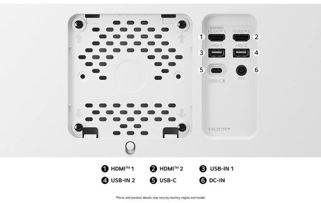 Alt view image 6 of 7 - Open_Box - LG 27 " UHD 4K 60Hz IPS FreeSync HDR10 Speaker USB-C WebOS Remote Control White Monitor, Height Adjust, Swivel, Pivot & Tilt 27U730SA-W