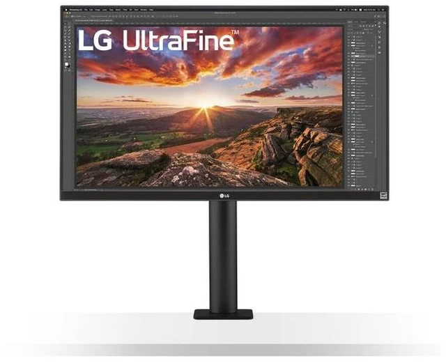 Alt view image 2 of 7 - Open_Box - LG UltraFine 27" UHD 4K 60 Hz HDMI, DisplayPort, USB, Audio FreeSync (AMD Adaptive Sync) Built-in Speakers IPS USB-C HDR Monitor with Ergo Stand (27UN880-B)