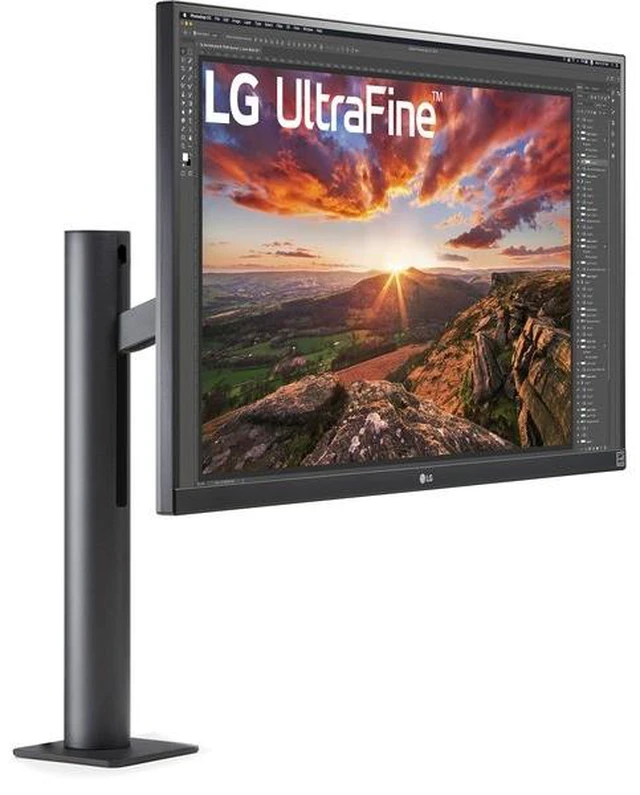 Main image of Open_Box - LG UltraFine 27" UHD 4K 60 Hz HDMI, DisplayPort, USB, Audio FreeSync (AMD Adaptive Sync) Built-in Speakers IPS USB-C HDR Monitor with Ergo Stand (27UN880-B)