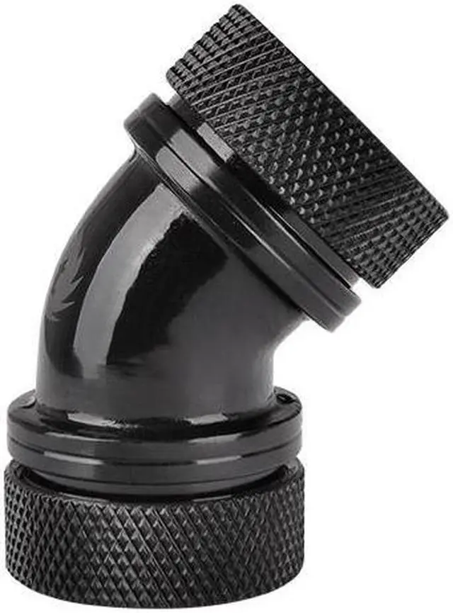 Main image of TT CLW098-CA00BL-A PETG TUBE 45 DEGREE DUAL COMPRESSION 16MM OD-BLACK/DIY LCS