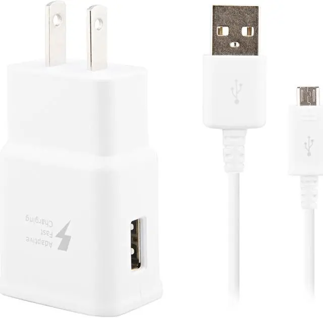 Main image of Samsung Rapid-Charging 2 Amp Wall Charger for Micro-USB Devices (White)