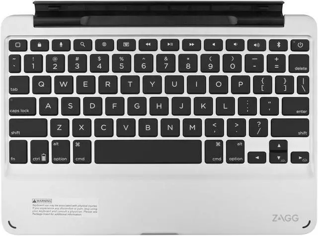 Alt view image 9 of 16 - ZAGG Slim Book Case with Keyboard for the Apple 9.7-inch iPad Pro Model ID8ZF2-BB0