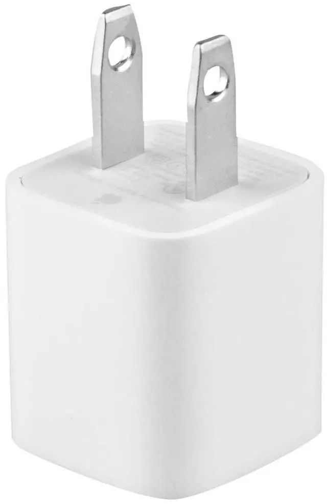 Alt view image 6 of 8 - Apple MD810LL/A 5 Watts USB Power Adapter for All iPhone and iPods With Dock/Lightning Connector - White