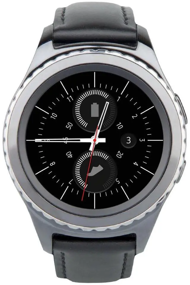 Alt view image 2 of 10 - Samsung Gear S2 Classic (Bluetooth + 3G/4G) Smartwatch - Black