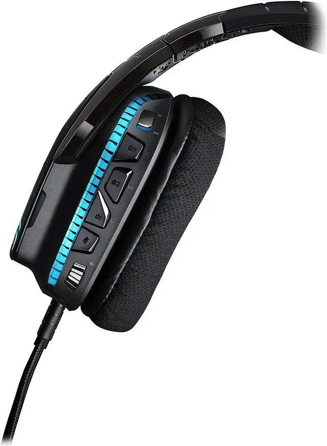 Alt view image 3 of 4 - Logitech Certified G633 Artemis Spectrum (981-000586) RGB 7.1 Surround Gaming Headset - Mini-phone, Multi-Source USB & 3.5mm - Wired, 39 Ohm, 20 Hz - 20 KHz, Over-the-head