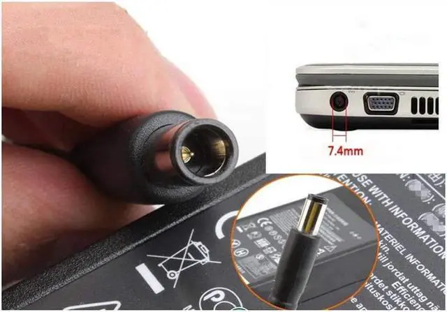 Alt view image 6 of 6 - 65W 19.5V 3.34A AC Charger for Dell Latitude E5250 E5270 E5430 E5440 E5450 E5470 E5530 E5540 E5550 E5570 E7240 E6230 E6330 7390 7480 5480 5580 P62G HK65NM130 LA65NM130 Laptop Power Supply Adapter Cord