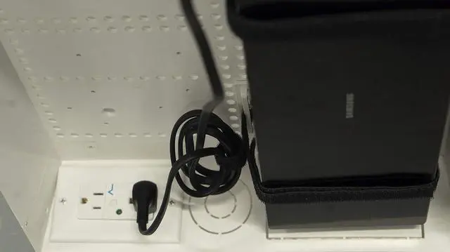 Alt view image 4 of 6 - COMM 45-8021-1S In Wall Connected Media Box - Recessed TV Outlet Box with Built-In Duplex Surge Protector Receptacle, High-Speed Connectivity Hub, Cable Management, Easy DIY Installation