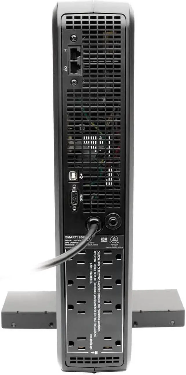 Alt view image 4 of 12 - Tripp Lite SMART1500LCDXL 1500VA Smart UPS Back Up, 900W Rack-Mount/Tower, LCD, AVR, Extended Runtime Option, USB, DB9, 3 Year Warranty & Dollar 250,000 Insurance