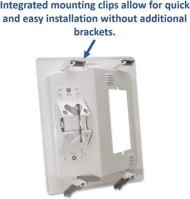Alt view image 4 of 7 - Good Product Outlet HT2102WHV1 in Wall TV Kit, White