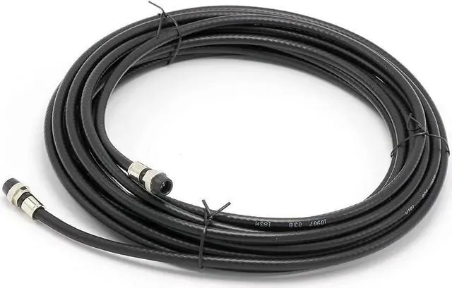 Main image of 25' Feet, Black RG6 Coaxial Cable with Rubber booted - Weather Proof - Outdoor Rated Connectors, F81 / RF, Digital Coax for CATV, Antenna, Internet, & Satellite