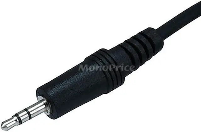 Alt view image 5 of 11 - Monoprice Stereo Extension Cable - 25 Feet - Black | 3.5mm Plug/Jack Male/Female