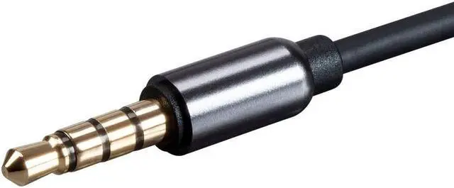 Alt view image 8 of 9 - Monoprice Onyx Series Auxiliary 3.5mm TRRS Audio & Microphone Cable, 3ft