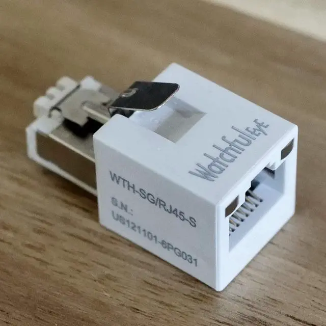 Alt view image 3 of 7 - WTH-SG/RJ45-S x10pcs Direct in Line Plug-in Ethernet Surge Protector