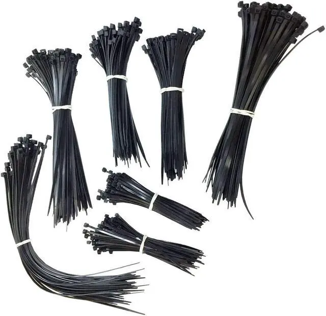 Alt view image 3 of 3 - Electriduct Nylon Cable Tie Kit - 650 Zip Ties - Assorted Lengths 4", 6", 8", 11" - Black
