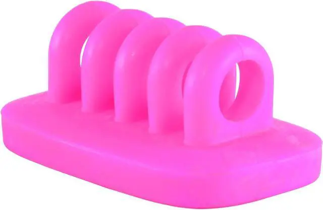 Alt view image 2 of 2 - Cable Clip Holder Weighted Desktop Cord Management Fixture (Pink)