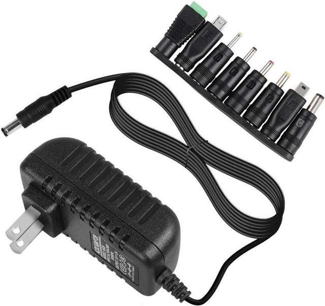 Universal AC DC 5V 1A 2A/2000mA Power Supply Cord Adapter Charger