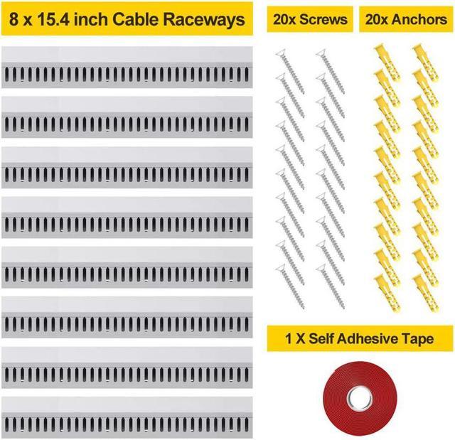 RMT312A, Slotted Wiring Duct Cable Raceway with Cover - Black Box