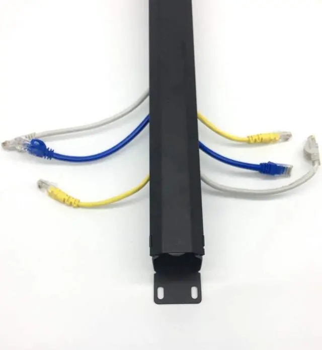 Alt view image 4 of 6 - 2 Pack- All Metal 19 Inch Cable Manager Horizontal Rack Mount Organizer with 12 Big Slots Cable Management System (1UCM12S2PC)