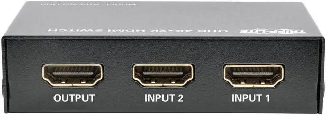 Alt view image 2 of 4 - Tripp Lite 2-Port HDMI Switch for Video and Audio, 4K x 2K UHD @ 60 Hz (HDMI F/2xF) with Remote Control (B119-002-UHD),BLACK