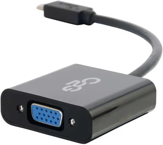 Alt view image 3 of 4 - C2G USB Adapter, Video Adapter, USB C to VGA, Black, Cables to Go 29471