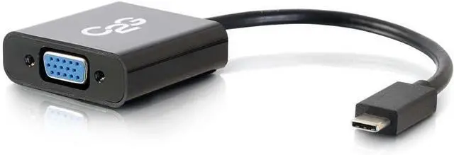 Main image of C2G USB Adapter, Video Adapter, USB C to VGA, Black, Cables to Go 29471