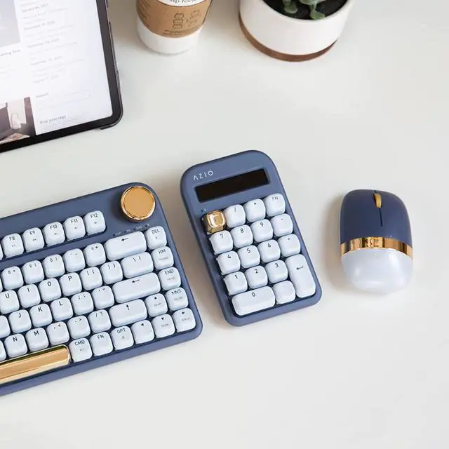 Alt view image 6 of 7 - Azio IZO Wireless BT5 NumPad/Calculator, Blue Iris