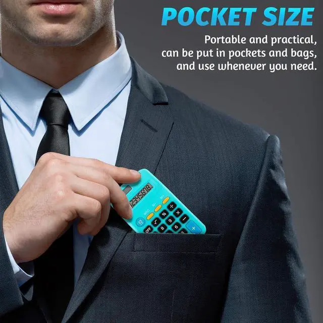 Alt view image 7 of 7 - 36 Pieces Operation Pocket Size Student Function Calculator Mini Colorful Basic Solar Battery Calculator Bulk for Student School Home Office Desktop Accounting Tools