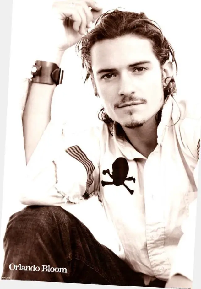 Main image of Orlando Bloom Poster 24"x36" 24x36