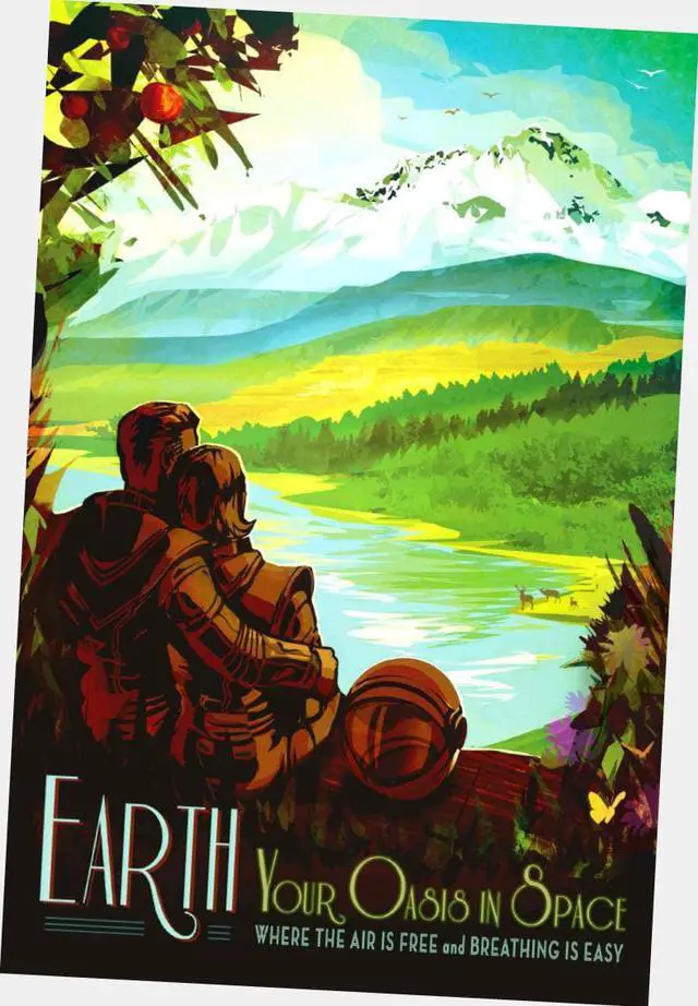 Main image of Nasa Travel Poster Art Poster 24"x36" 24x36 Earth