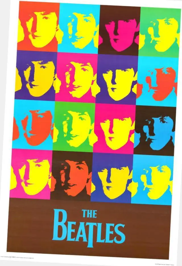 Main image of Beatles Warhol Poster 24"x36" 24x36