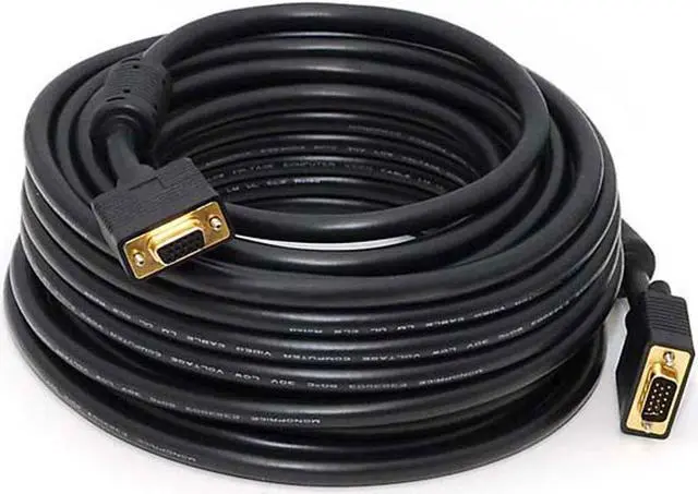 Main image of Monoprice Super VGA M/F Cable - 50 Feet  With Ferrites For In-Wall Installation | Gold Plated, CL2 Rated
