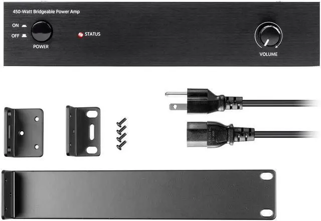 Alt view image 4 of 12 - Monoprice Unity Power Amplifier - Black | 450 Watt, Bridgeable, Class D, Stereo Speaker Output