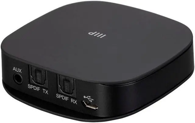Alt view image 5 of 8 - Monoprice Premium Bluetooth 5 Transmitter & Receiver With aptx HD, aptX, aptX Low Latency, AAC, and SBC Codecs And Optical And Aux Inputs