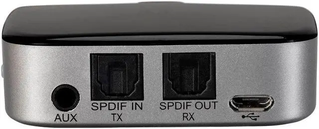 Alt view image 6 of 6 - Monoprice Bluetooth 5 Transmitter & Receiver With aptX, aptX Low Latency, AAC, And SBC Codecs, Up To 15 Hours Of Audio Playback