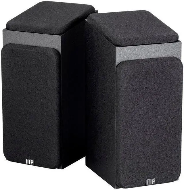 Alt view image 7 of 13 - Monoprice Premium Immersive Satellite Speakers - Black (Pair) With 3Inch woofer, 3/4Inch Aluminum Dome & 100 Watt Input Power